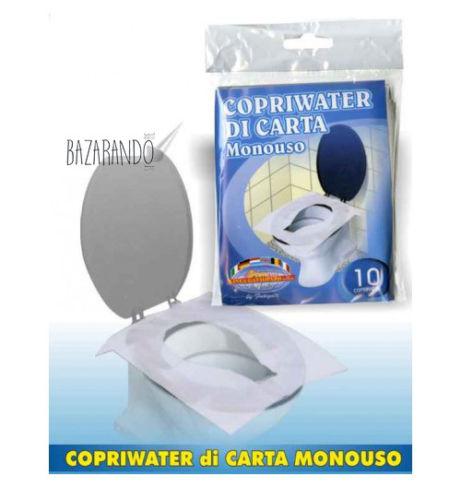 10 COPRIWATER DI CARTA MONOUSO TASCABILE introvabili24 