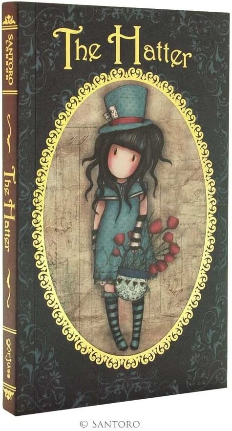 santoro gorius Gorjuss Chronicles Tall Jotter - The Hatter 