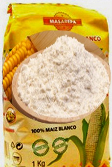 Masarepa. Farina di Mais Bianco. Senza Glutine. 1 Kg.