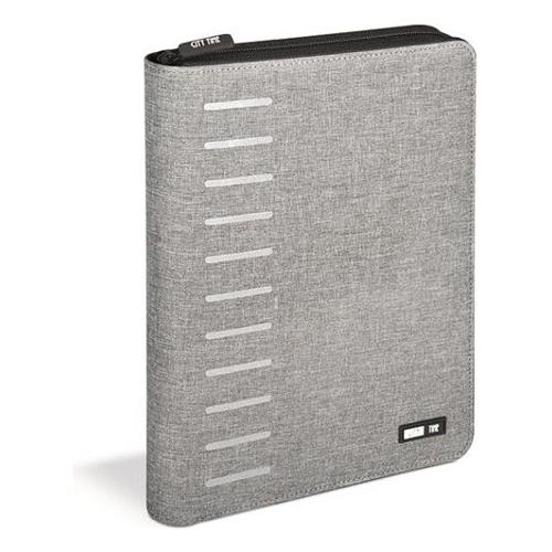 Niji Porta blocco notes formato A5 stoffato Grigio chiaro 