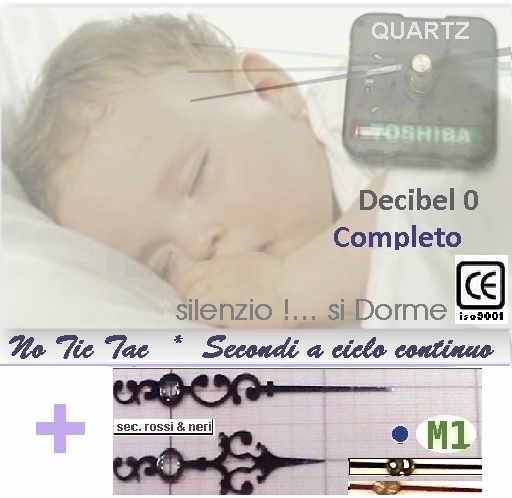 clicca su immagine per consultare dettagli, vedere altre foto e ordinare MECCANISMO OROLOGIO SILENZIO  Top M1