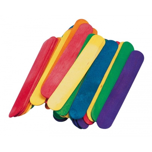 20 Legnetti Spatolette Didattiche in legno colorate da 20 cm introvabili24 