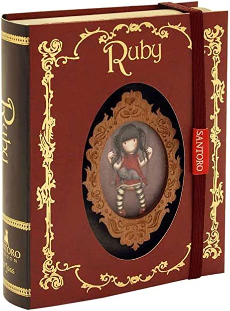 ordina Gorjuss Santoro Spilla in legno e rubino - personaggio Ruby