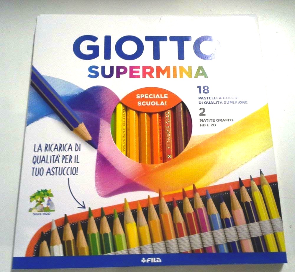 clicca qui per rientrare su Astuccio 18 Pastelli Colorati Giotto Supermina