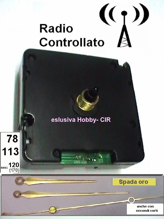 OROLOGIO RADIOCONTROLLATO LANCETTE ORO.