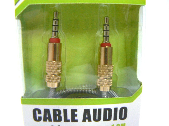 cavo AUX jack 3,5 STEREO m/m per car