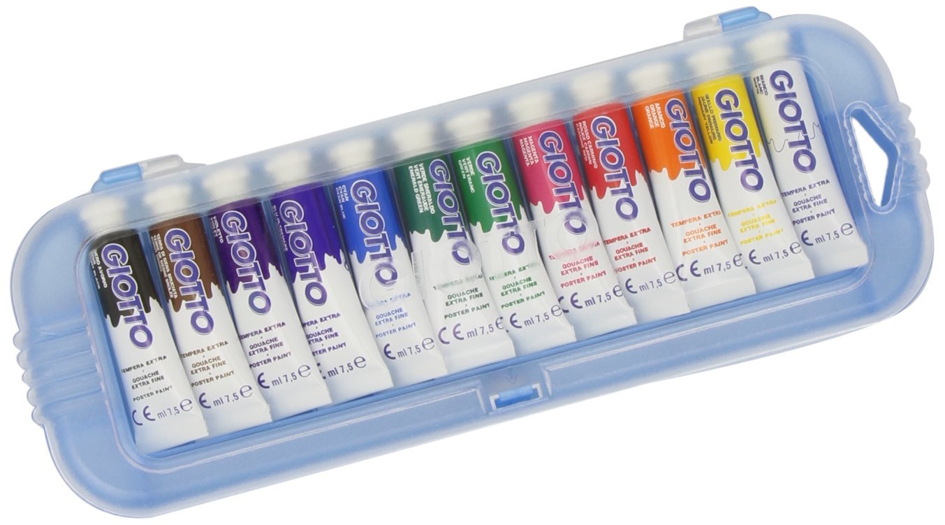 clicca su immagine per consultare dettagli, vedere altre foto e ordinare TEMPERA GIOTTO CF. DA 12 TUBI  DA 7,5 ML. CAD 