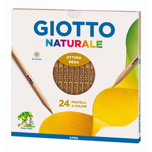 24 PASTELLI A LEGNO GIOTTO NATURA .