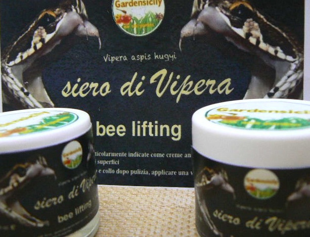 Crema al SIERO DI VIPERA Etnea , Viso BEE LIFTING Antirughe 