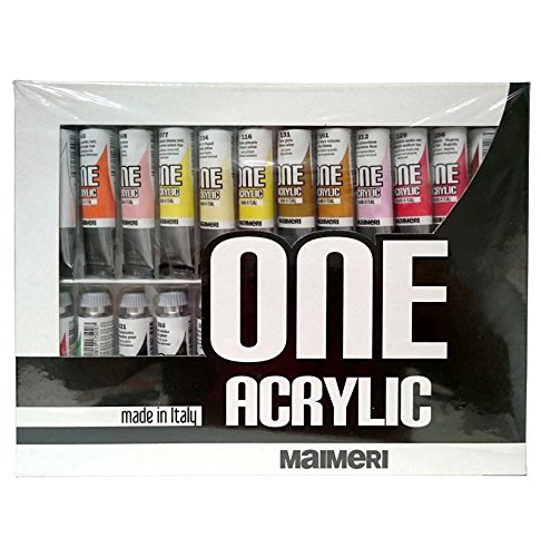 ordina SET COLORI ONE ACRYLIC MAIMERI 24 TUBETTI da 20 ml.