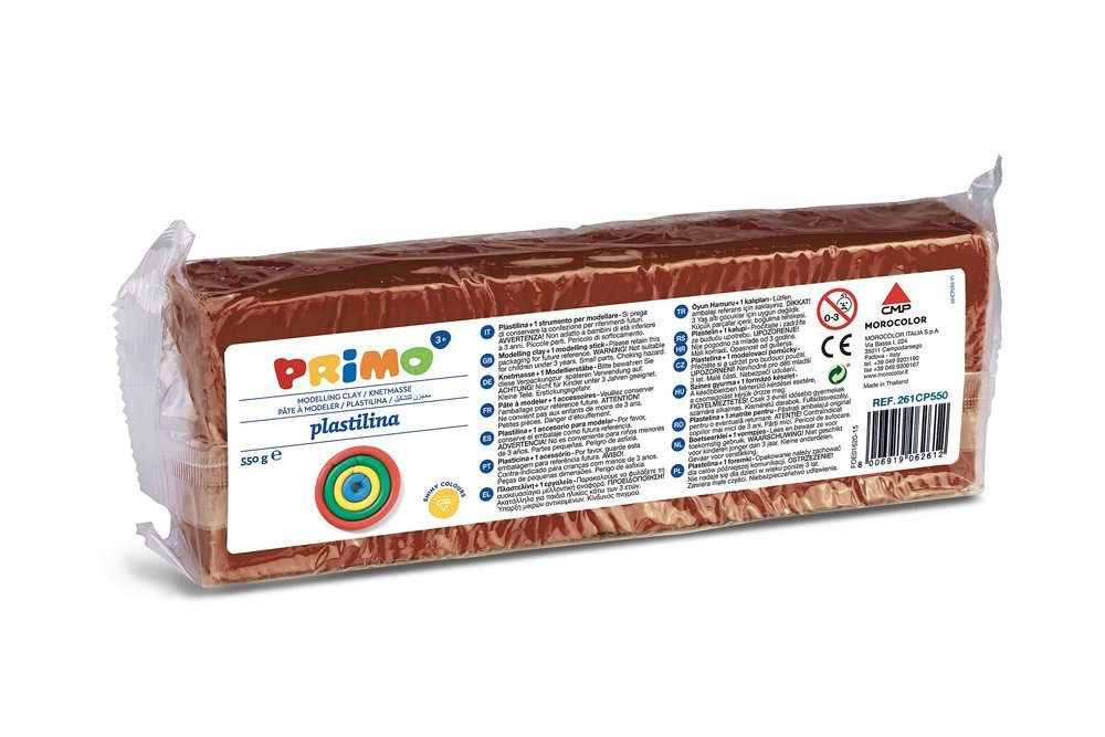 ordina Primo Plastilina 550 Gr completa di stecca: Pastello & Bianc