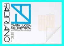 10 fogli CARTA LUCIDA MILLIMETRATA 21X29,7 .