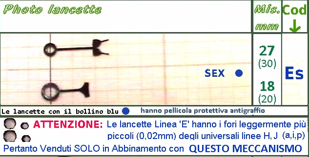 Movimento Orologio SILENZIOSO con lancette SEX mignon