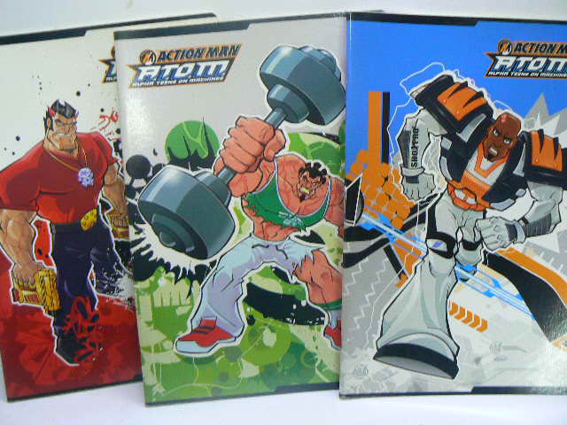 set 5 Quadernoni ACTION MAN ,Rigatura A introvabili24 