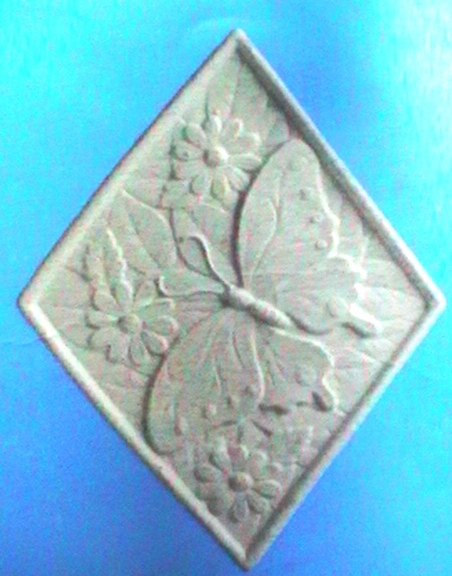 Stampo In Gomma raffigurante un Quadretto c/ Farfalla grande