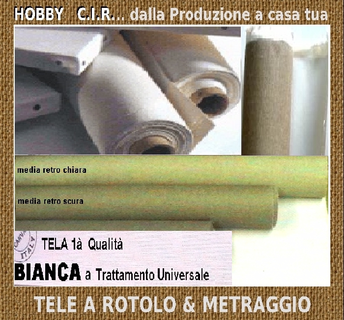 Tela Rotolo per Pittura h.210