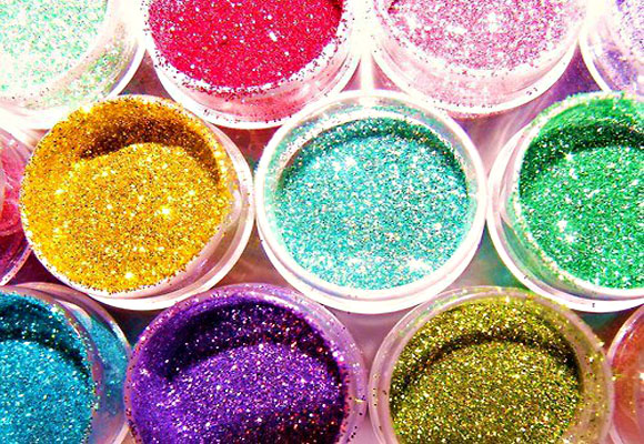 GLITTER 580ml col:VERDE fine da 15 micron