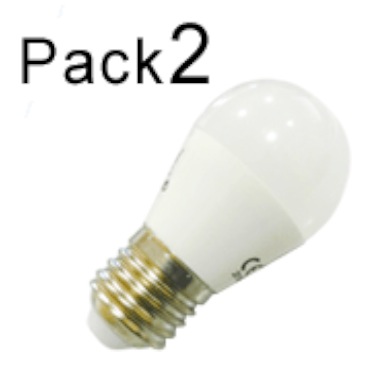 LAMPADINA LED E27 5W 400LM (2pz) LUCE CALDA