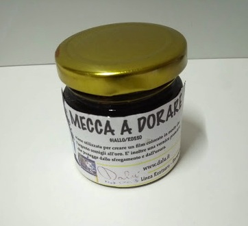 Mecca 70/80 ML. (doratura a Mecca) su foglie argento.