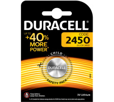 BATTERIA a BOTTONE DURACEL 2450 LITIO