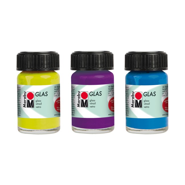 ordina Colori per vetro trasparent GLASART MARABU da 15 ml.