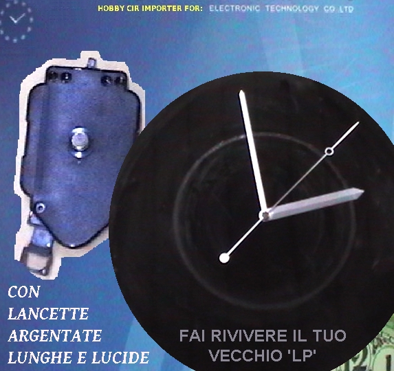 OROLOGIO PENDOLO per FONDI SCURI tipo VINILI.